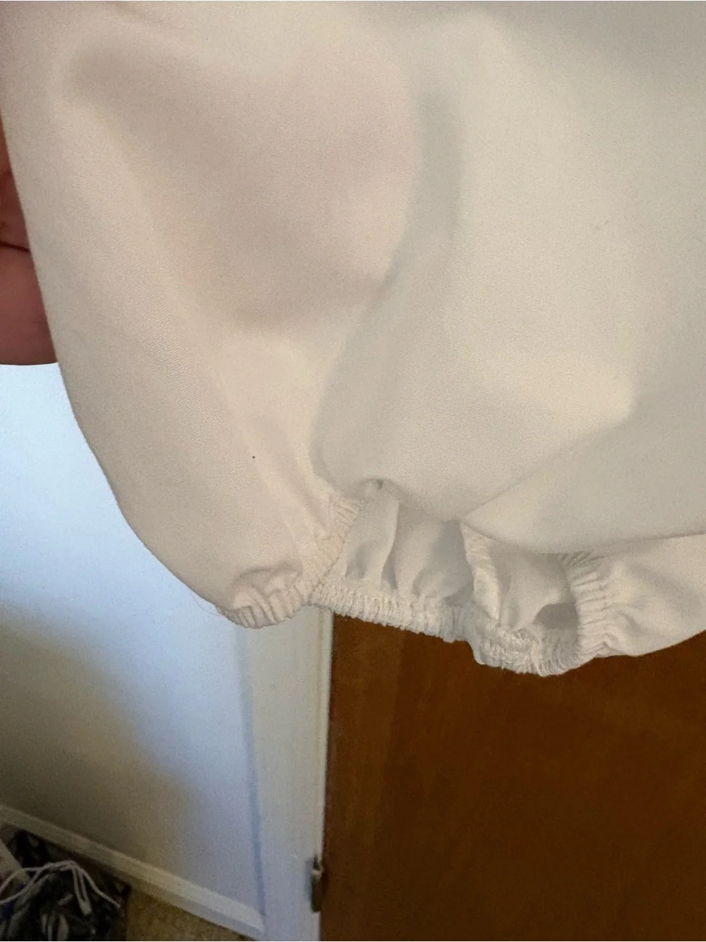 Women’s Plus Size  Classic White Blouse-Ruffled Neckline /Front Sz 3XL - Picture 4 of 10